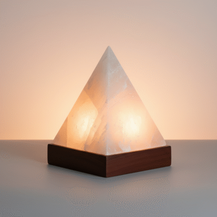 White Pyramid Lamp